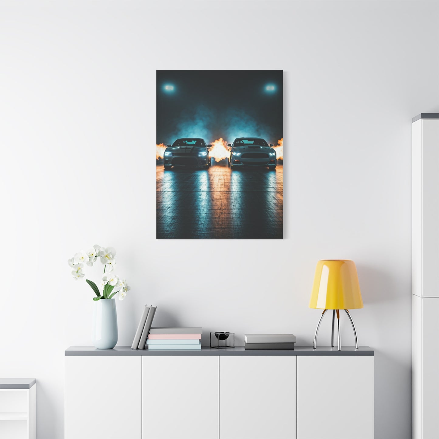 Fireline Standoff – Hellcat vs Supercharged Mach 1 Wall Art & Canvas Prints