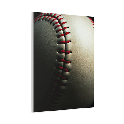 Close-Up Baseball Stitch Detail Wall Art & Canvas Prints