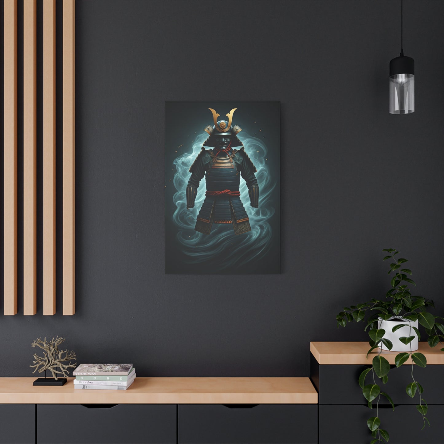 Spirit-Bound Samurai Armor Wall Art & Canvas Prints
