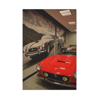 Ferrari Showroom Automotive Wall Art & Canvas Print