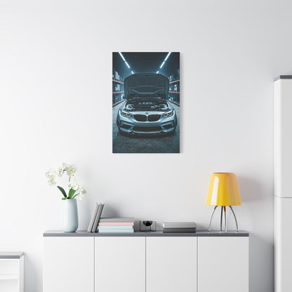 BMW M2 Industrial Workshop Lighting Wall Art & Canvas Prints