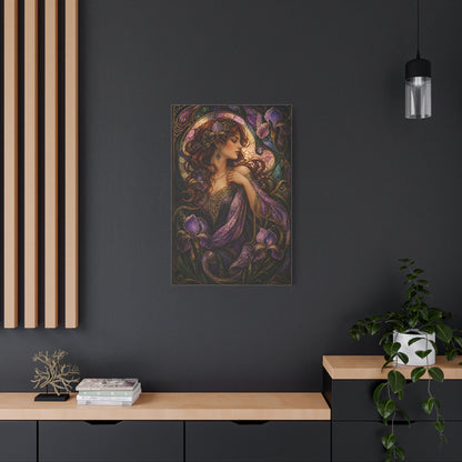 Art Nouveau Iris Muse Portrait Wall Art & Canvas Print