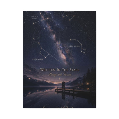 Celestial Destiny Night Sky Romance Wall Art & Canvas Print