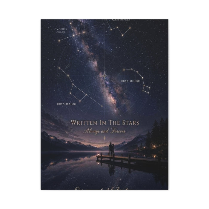 Celestial Destiny Night Sky Romance Wall Art & Canvas Print