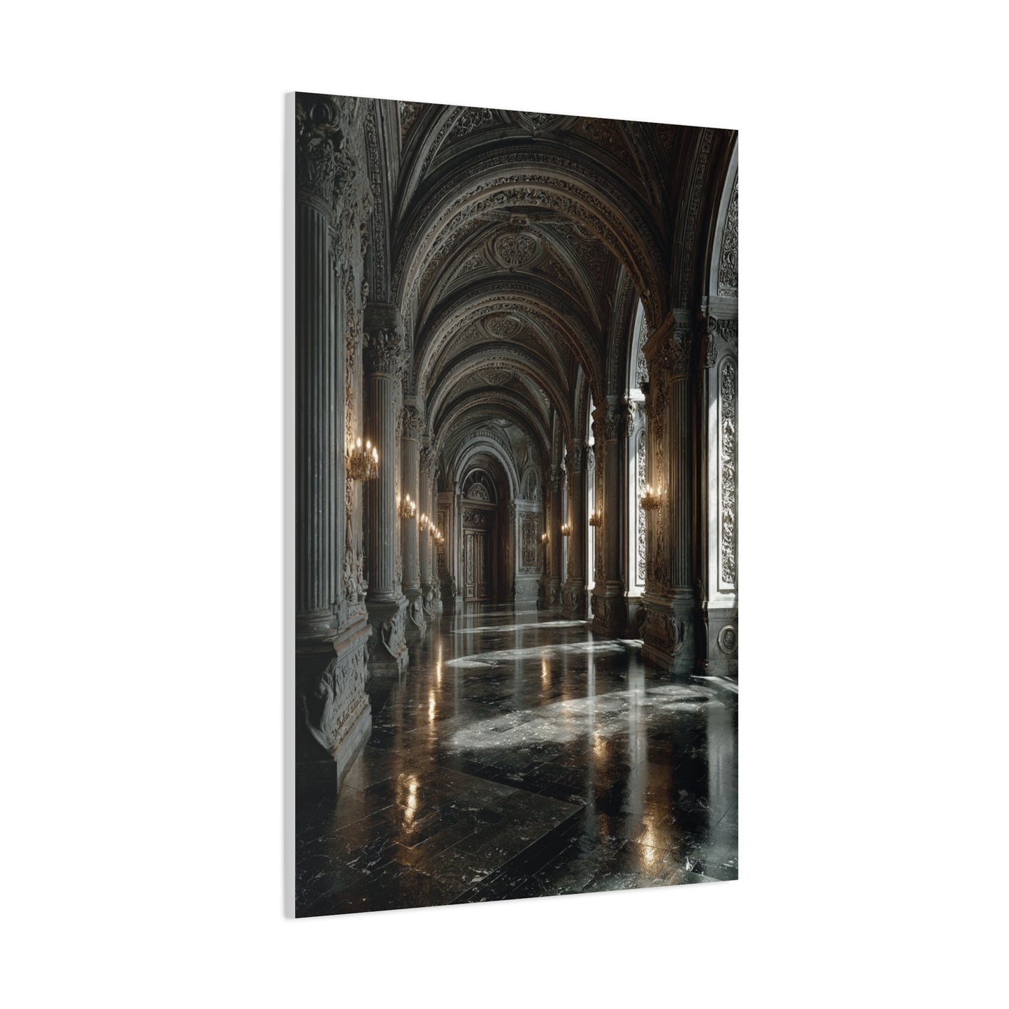Grand Neoclassical Corridor Wall Art & Canvas Print
