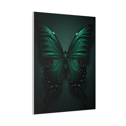 Symmetrical Emerald Butterfly Portrait Wall Art & Canvas Prints