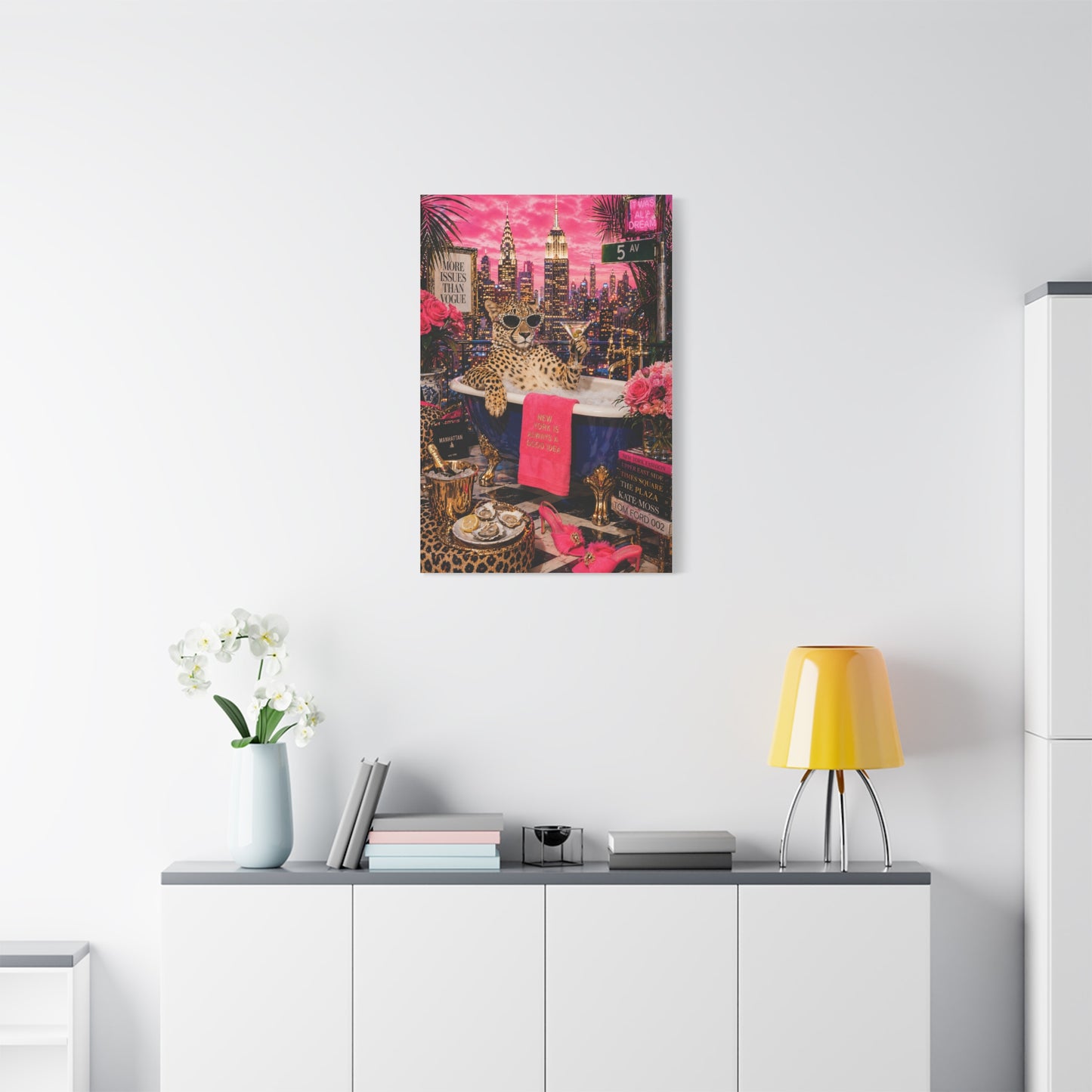 Pop Surreal NYC Luxury Scene Wall Art & Canvas Print