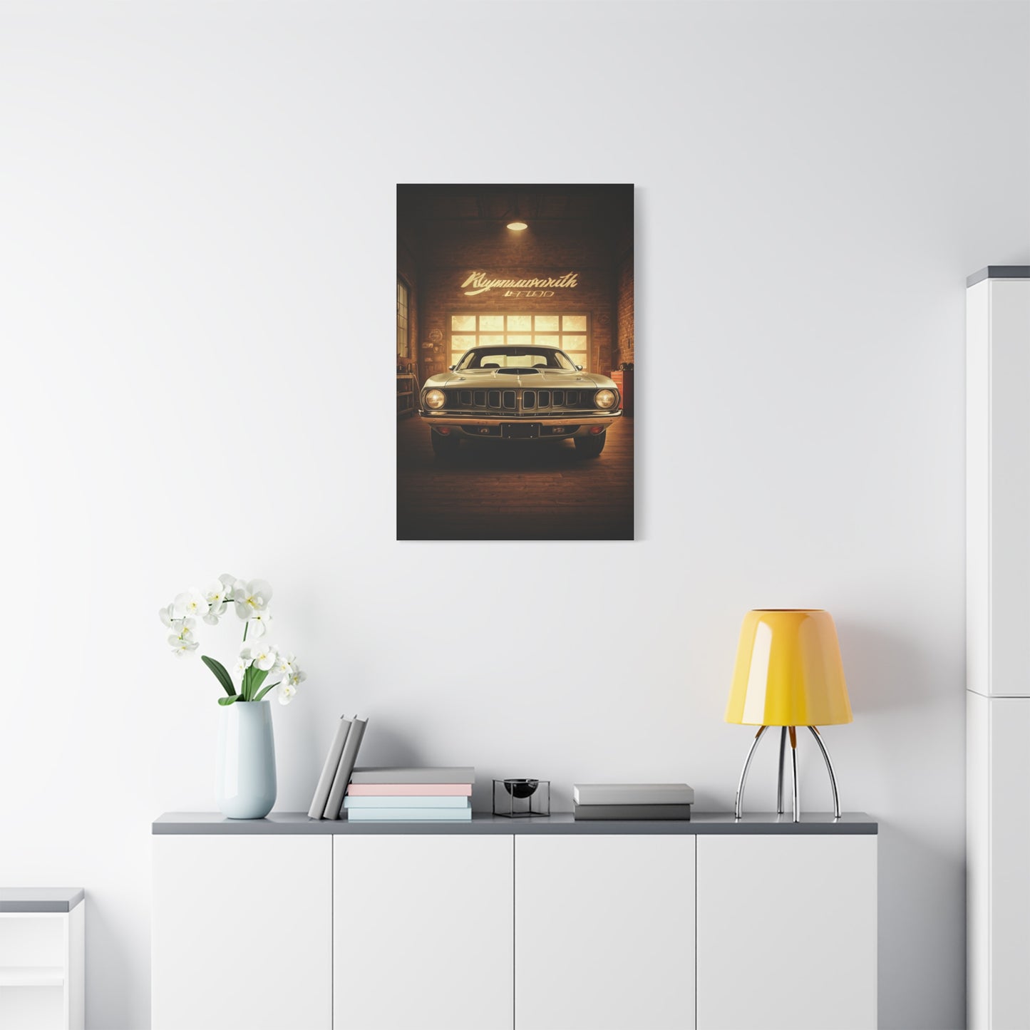 Plymouth Barracuda Cuda Vintage Garage Wall Art & Canvas Prints