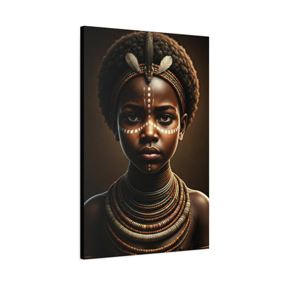Golden Spirit Child Portrait Wall Art & Canvas Prints