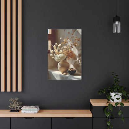 Neutral Dried Autumn Arrangement Wall Art & Canvas Print