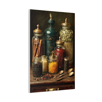 Premium Spice Jars Still Life Wall Art & Canvas Print