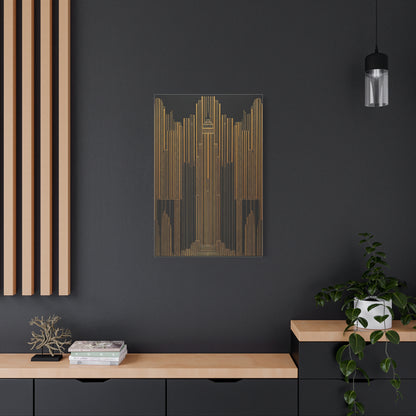 Majestic Golden City Towers Wall Art & Canvas Prints