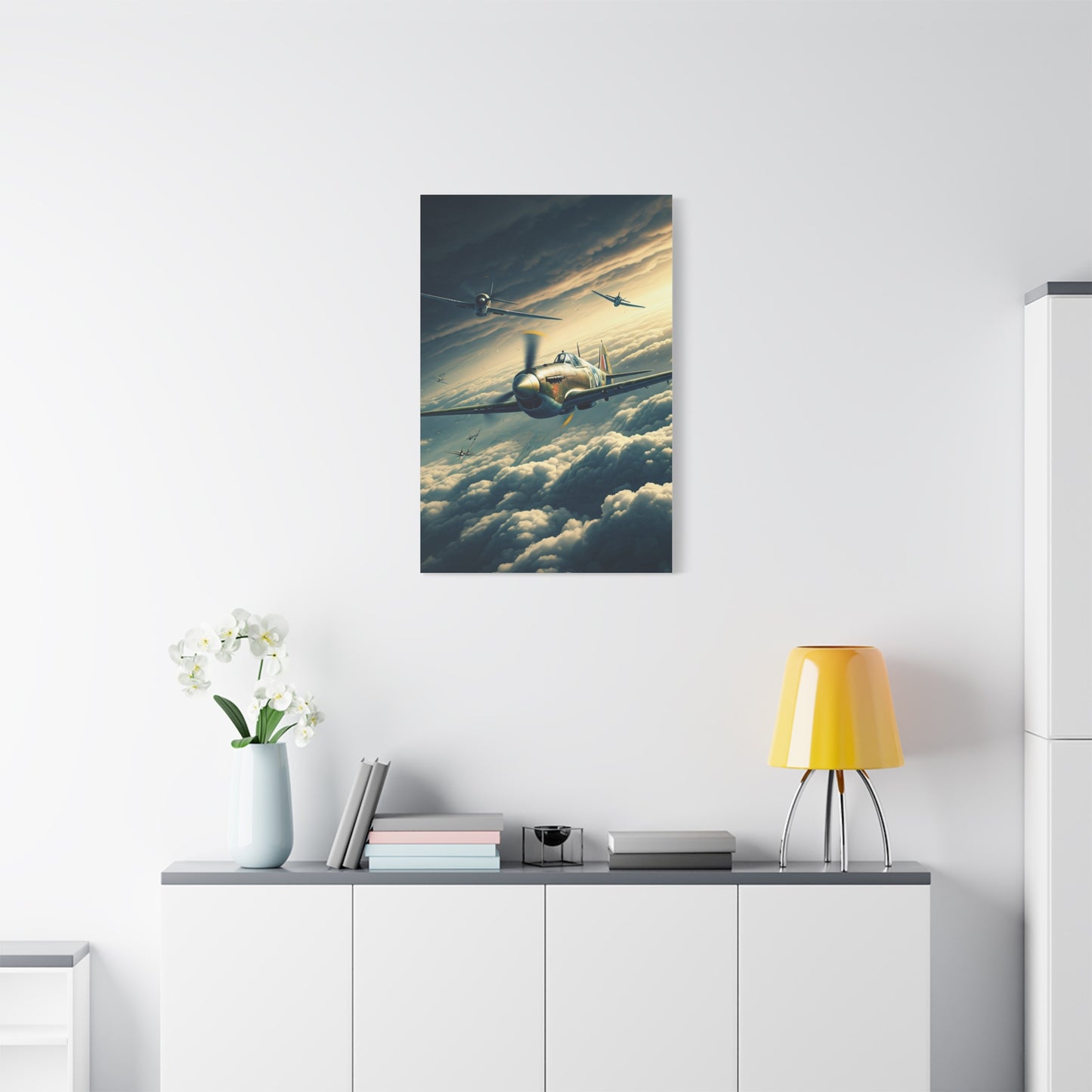 Squadron Flight Over Endless Skies Wall Art & Canvas Prints