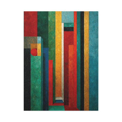 Industrial Architectural Color Block Wall Art & Canvas Print