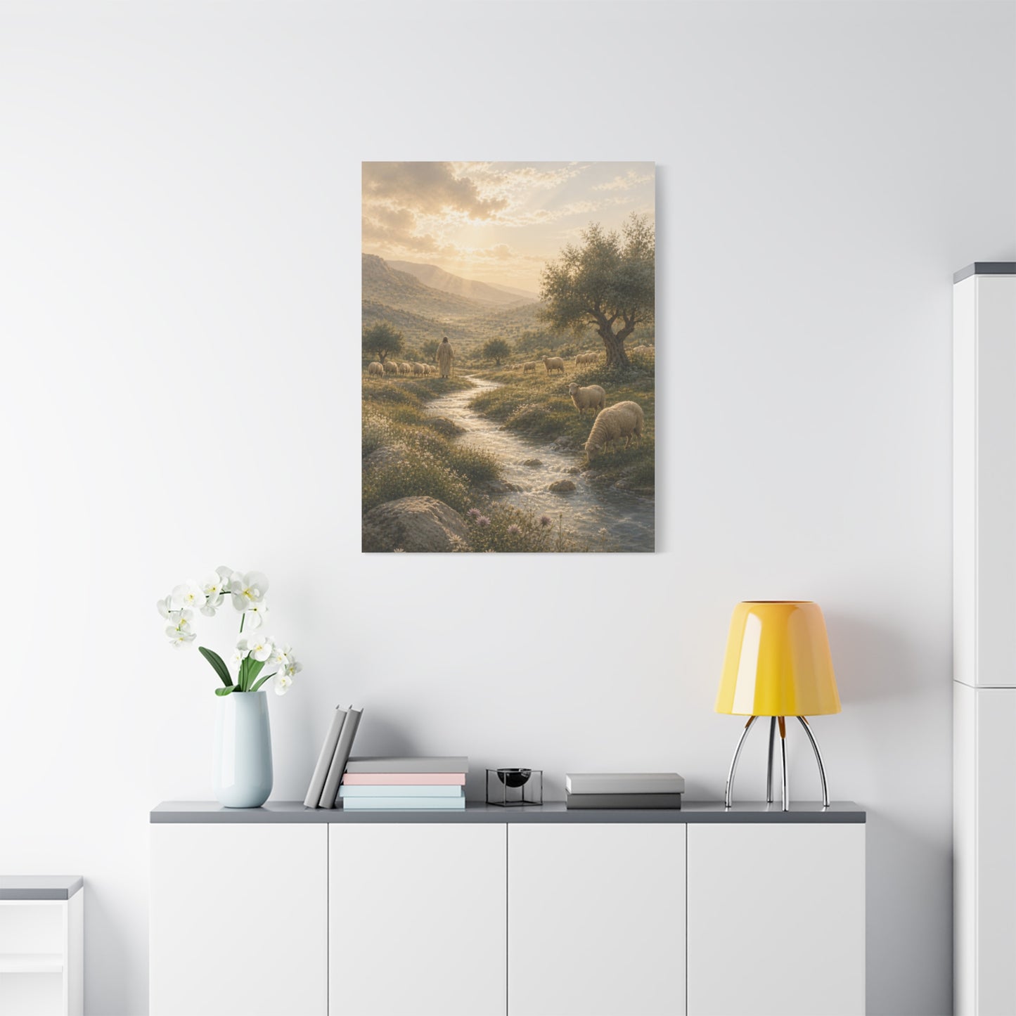 Psalm 23 Shepherd Valley Wall Art & Canvas Print