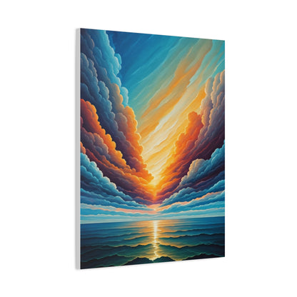 Radiant Horizon Reflection Wall Art & Canvas Print
