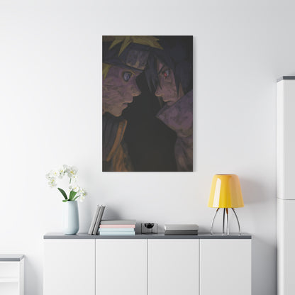 Naruto Uzumaki vs Sasuke Uchiha Final Stare Down Wall Art & Canvas Print