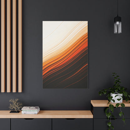 Flowing Amber Gradient Abstract Wall Art & Canvas Prints