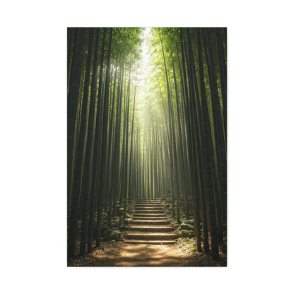 Bamboo Path of Tranquility Wall Art & Canvas Prints
