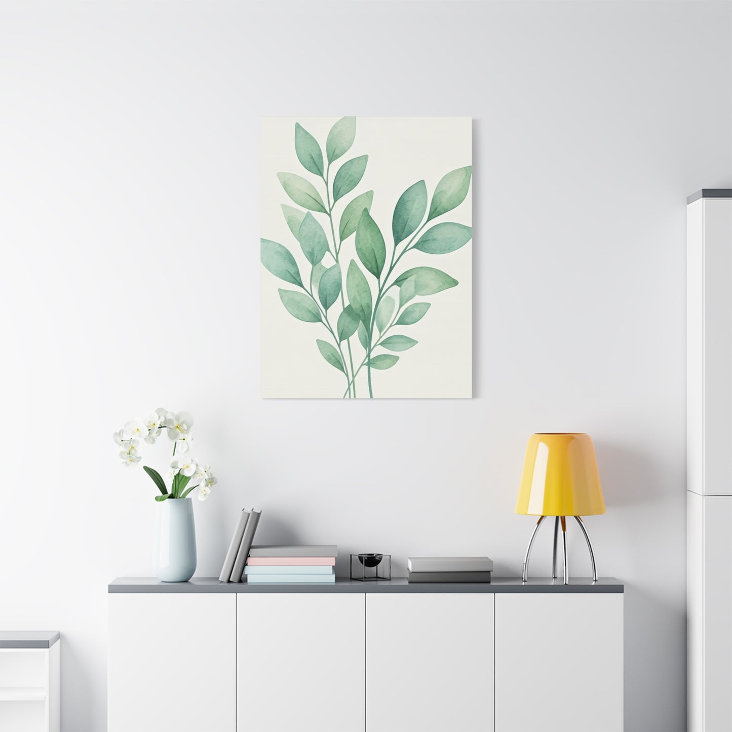 Watercolor Leaf Harmony Wall Art & Canvas Prints