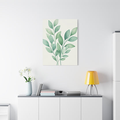 Watercolor Leaf Harmony Wall Art & Canvas Prints