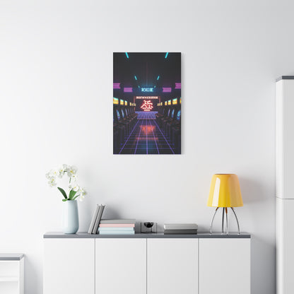 Retro Arcade Corridor Wall Art & Canvas Prints