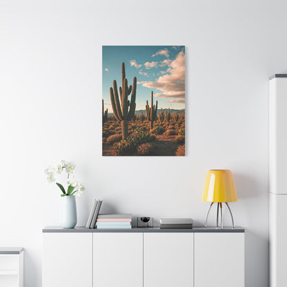 Golden Desert Saguaro Panorama Wall Art & Canvas Prints
