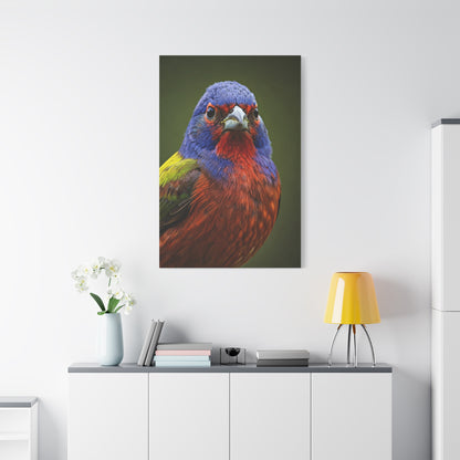 Vibrant Colorburst Sparrow Portrait Wall Art & Canvas Prints