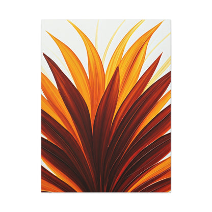 Radiant Flame Petals Abstract Wall Art & Canvas Prints