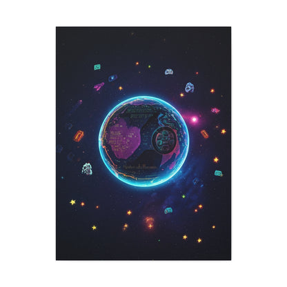 Pixel Orbit Universe Wall Art & Canvas Prints