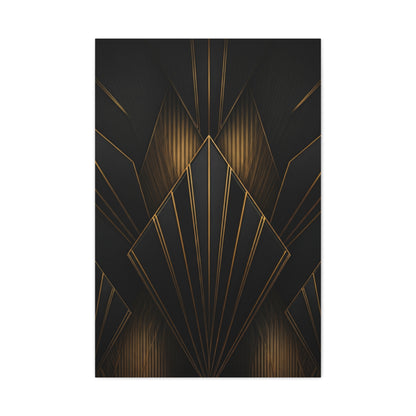 Deco Diamond Elegance Black & Gold Wall Art & Canvas Prints