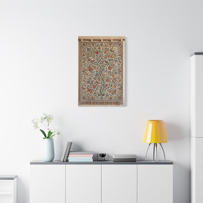 Medieval Floral Tree Tapestry Wall Art & Canvas Print