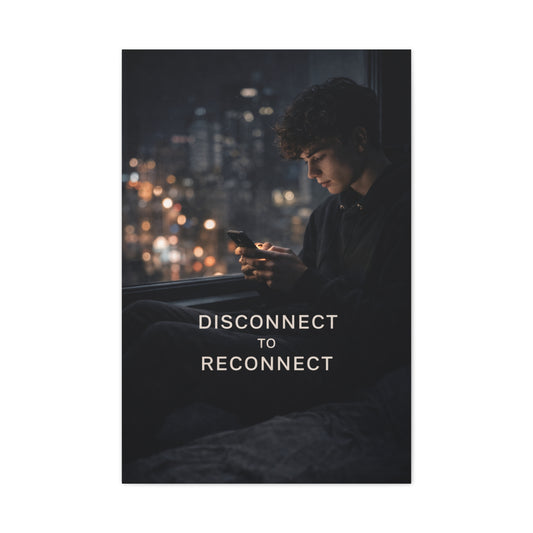Disconnect to Reconnect Wall Art & Canvas Print