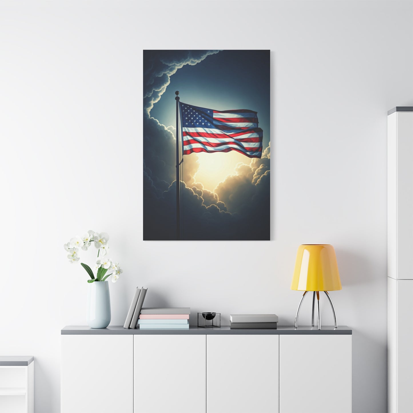 Stormlight American Flag Glory Wall Art & Canvas Prints
