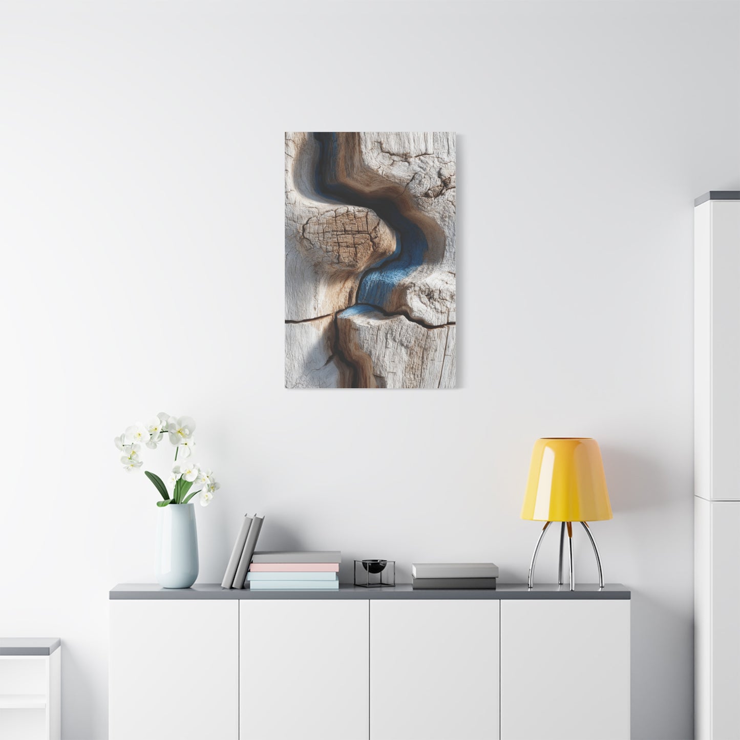 Driftwood Grain Abstract Texture Wall Art & Canvas Print