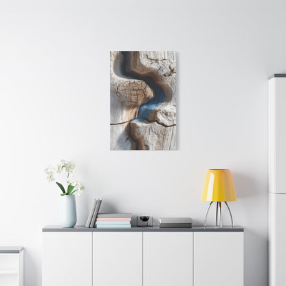 Driftwood Grain Abstract Texture Wall Art & Canvas Print
