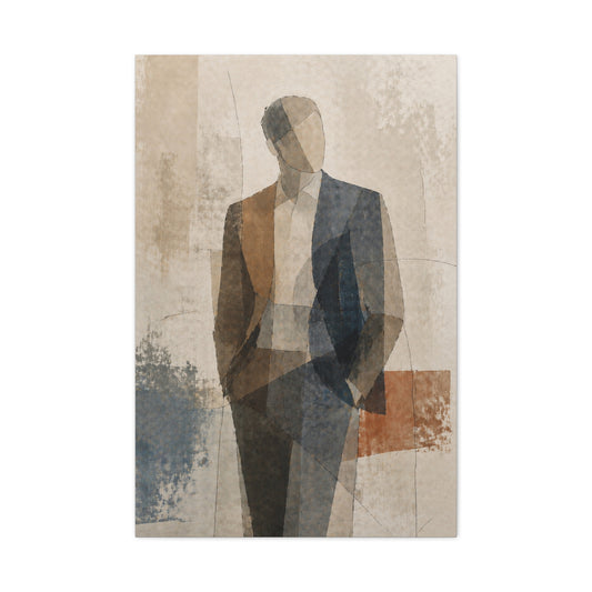 Executive Portrait Abstraction Wall Art & Canvas Print
