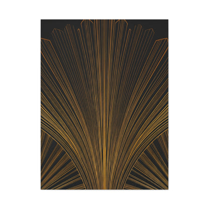 Regal Fan Lines Art Deco Wall Art & Canvas Prints
