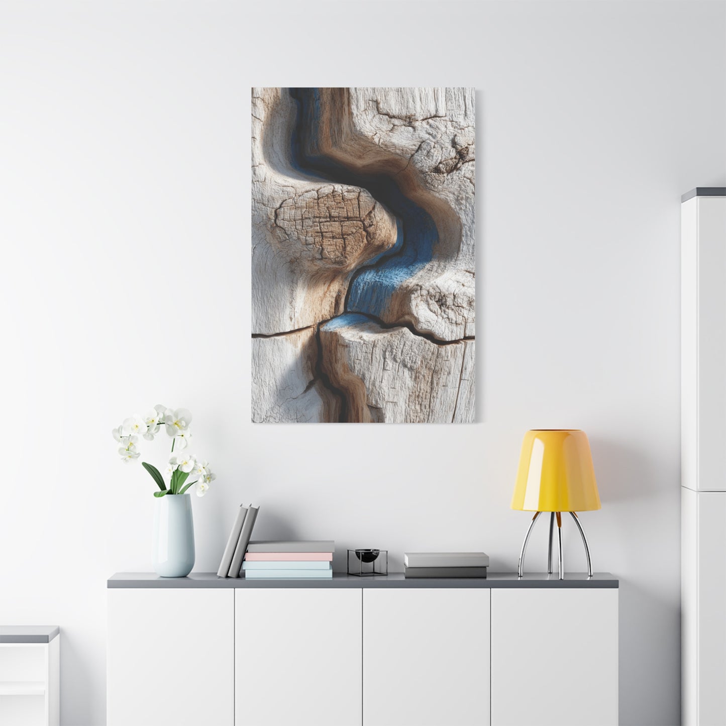 Driftwood Grain Abstract Texture Wall Art & Canvas Print
