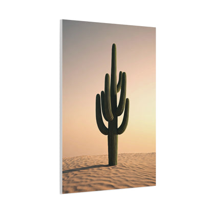 Minimalist Saguaro Desert Sunset Wall Art & Canvas Prints