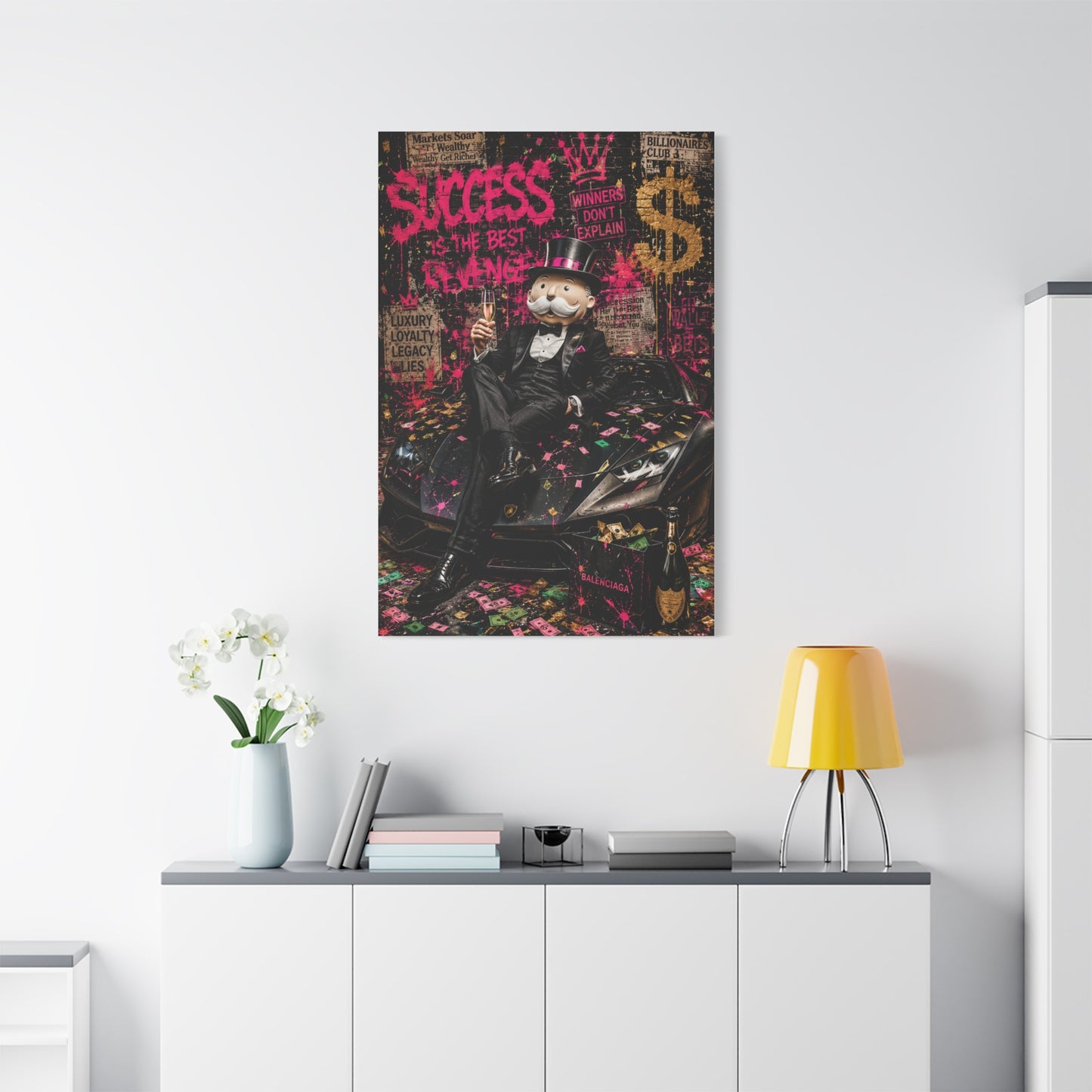 Luxury Street Pop Billionaire Rebel Street Wall Art & Canvas Print