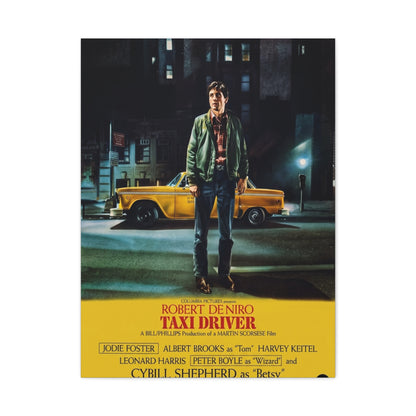 Taxi Driver 1976 Movie Poster Wall Art & Canvas Print