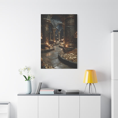 Hidden Treasury Gold Chamber Wall Art & Canvas Print