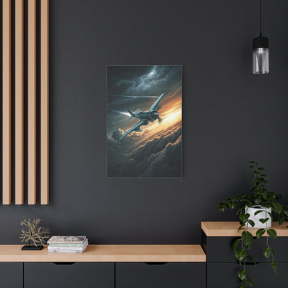 Stormbreaker Fighter Jet Through the Clouds Wall Art & Canvas Prints
