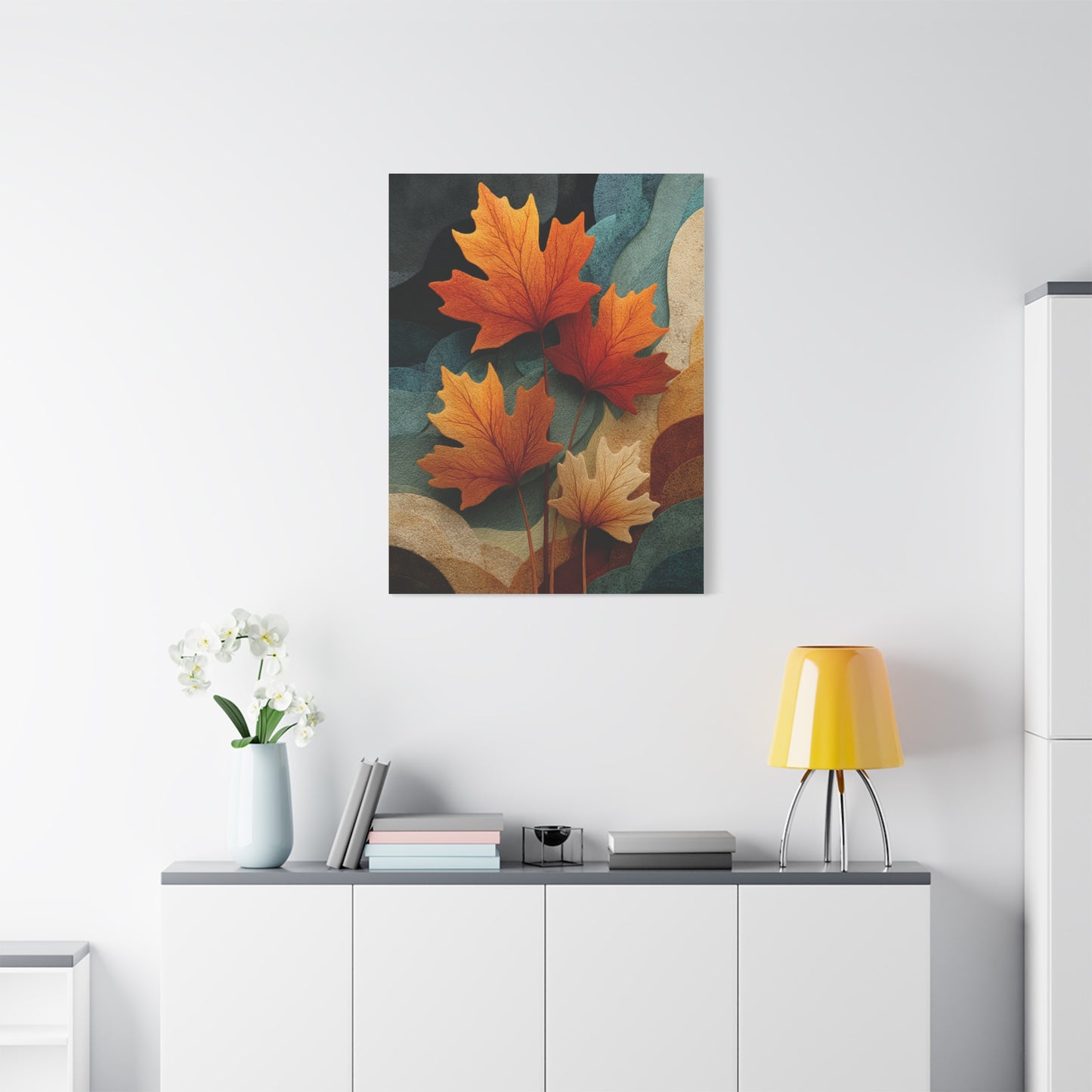 Abstract Autumn Maple Leaves Wall Art & Canvas Print