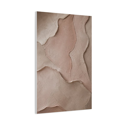Wabi-Sabi Pink Blush Plaster Texture Wall Art & Canvas Print
