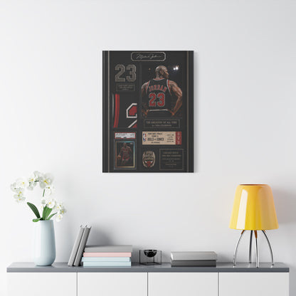 Michael Jordan Championship Memorabilia Sports Wall Art & Canvas Print