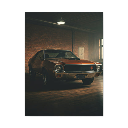 AMC Javelin Classic Americana Garage Wall Art & Canvas Prints