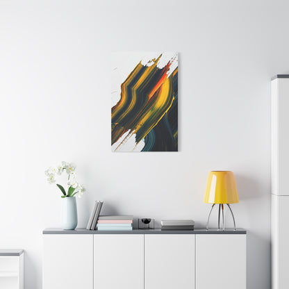 Dark Gold Layered Flow Abstract Wall Art & Canvas Prints