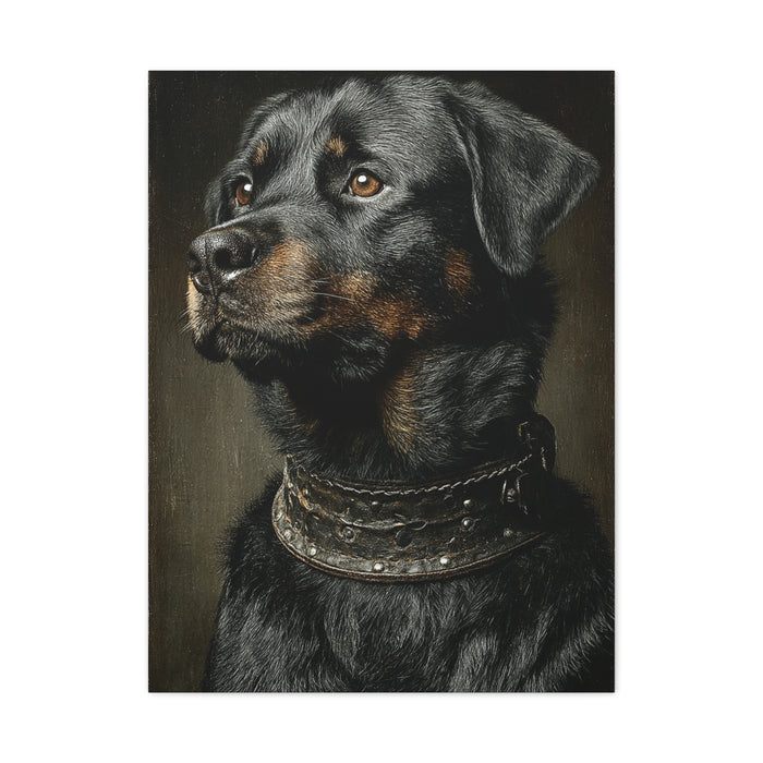 Rottweiler Classic Portrait Wall Art & Canvas Print